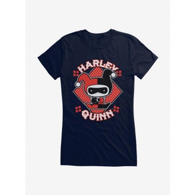 Batman Inspired Chibi Harley Quinn Tee for Girls