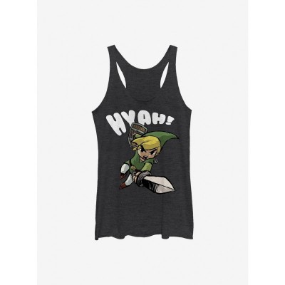 The Legend of Zelda Hyah! Girls Black Tank Top