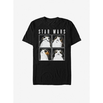 Star Wars The Last Jedi Porg Box Unisex T-Shirt - Black