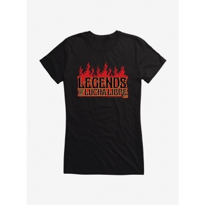 Masked Republic Fire Font Legends T-Shirt for Girls