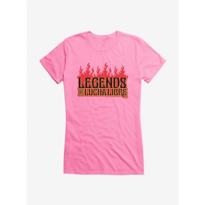 Masked Republic Fire Font Legends T-Shirt for Girls
