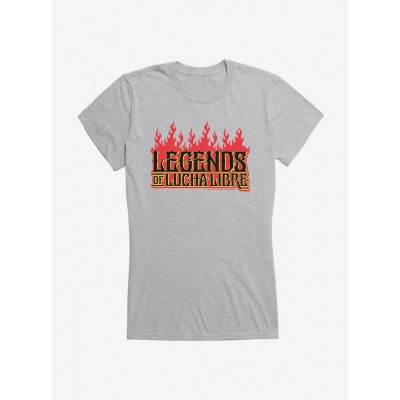 Masked Republic Fire Font Legends T-Shirt for Girls