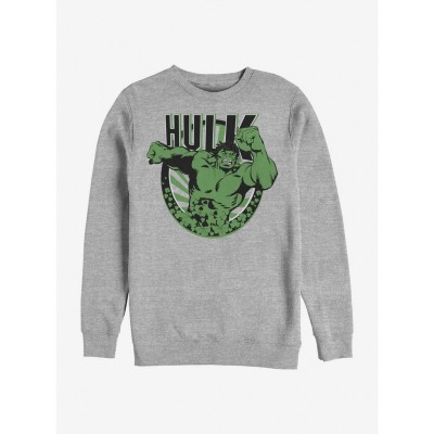 Marvel Grey Hulk Crew Sweatshirt for Men
