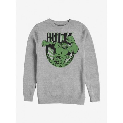 Marvel Grey Hulk Crew Sweatshirt for Men