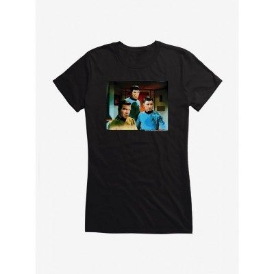 Star Trek Spock Kirk McCoy Girls Lightweight Tee
