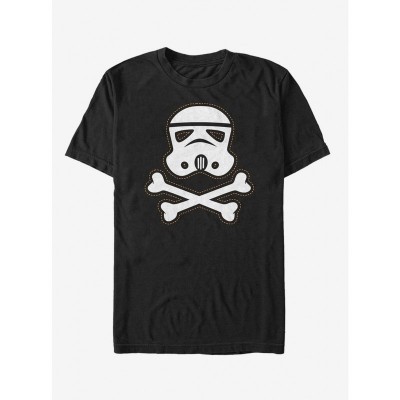 Halloween Men's T-Shirt: Stormtrooper Crossbones Design - Black