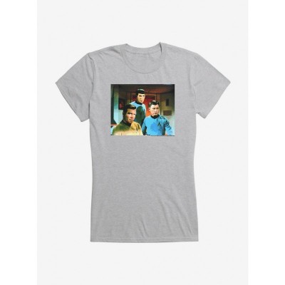 Star Trek Spock Kirk McCoy Girls Lightweight Tee