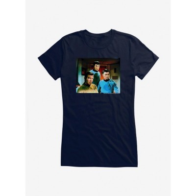 Star Trek Spock Kirk McCoy Girls Lightweight Tee