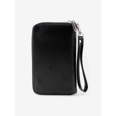 Disney Smiling Mickey Mouse Vegan Leather Zip-Around Wallet for Women