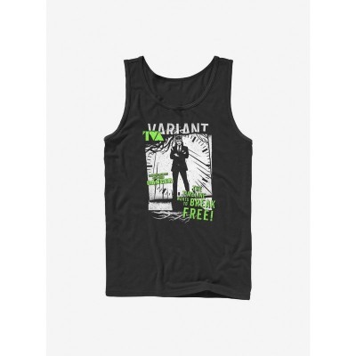 Marvel Loki Displacement Cotton Tank Top - Men's Black