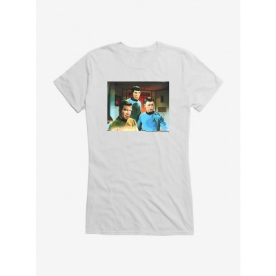 Star Trek Spock Kirk McCoy Girls Lightweight Tee