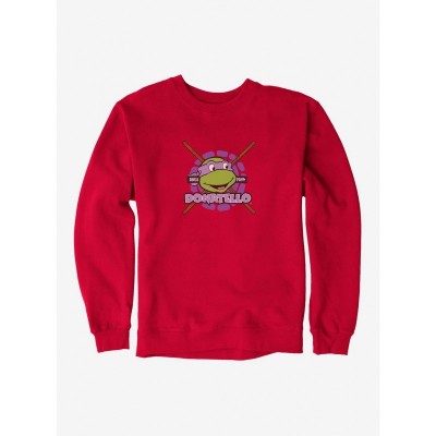 Teenage Mutant Ninja Turtles Donatello Grinning Men's Fleece Sweatshirt