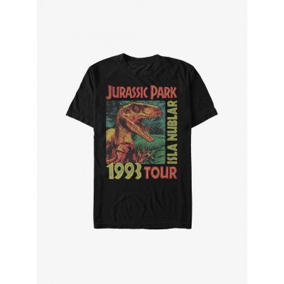 Jurassic Park Isla Nublar 1993 Adventure Soft Men's T-Shirt - Black