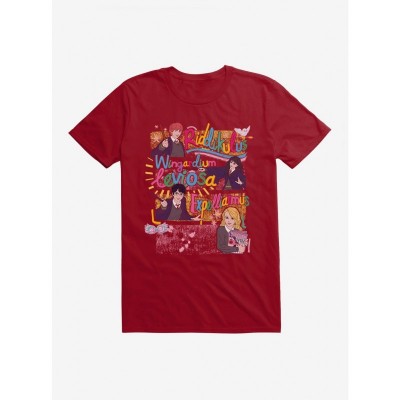 Harry Potter Magic Spells Unisex T-Shirt, Lightweight Cotton