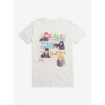 Harry Potter Magic Spells Unisex T-Shirt, Lightweight Cotton