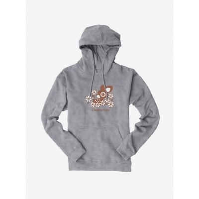 Deery-Lou Unisex Floral Hooded Sweatshirt