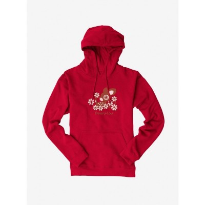 Deery-Lou Unisex Floral Hooded Sweatshirt
