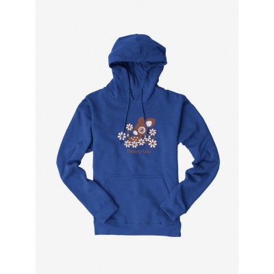 Deery-Lou Unisex Floral Hooded Sweatshirt