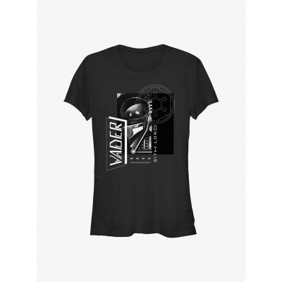Obi-Wan Kenobi Darth Vader Style Black T-Shirt for Girls