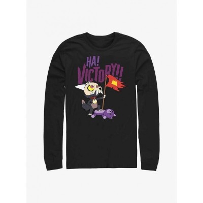 Disney Owl House King Victory Unisex Cotton Tee - Black
