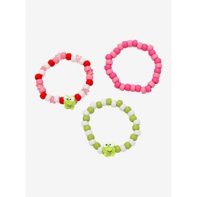 Keroppi Adventure Bracelet Set with Colorful Beads and Charms
