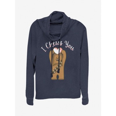 Star Wars Chewbacca Inspired Lightweight Cowl Neck Top for Girls - Blue