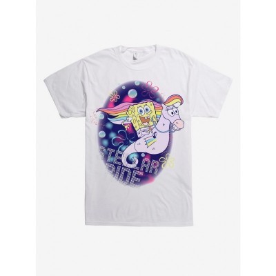 SpongeBob SquarePants White T-Shirt for Men