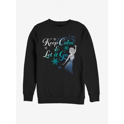 Disney Frozen Let It Go Graphic Sweatshirt for Men - Black