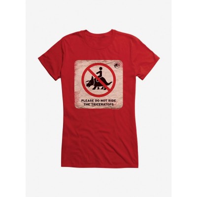 Jurassic World Dominion Triceratops Themed Girls T-Shirt