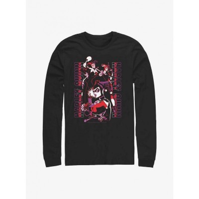 DC Comics Batman Harley Long-Sleeve Men's Tee - Black