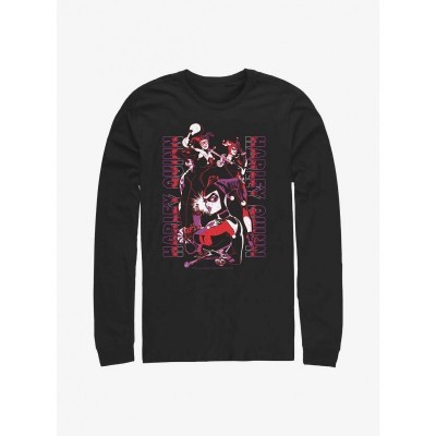 DC Comics Batman Harley Long-Sleeve Men's Tee - Black