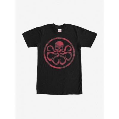 Marvel Hydra Camo Print Unisex T-Shirt - Black