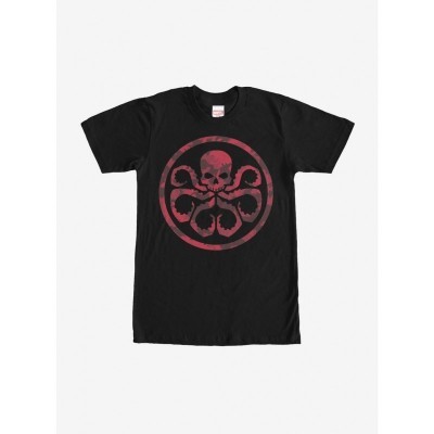 Marvel Hydra Camo Print Unisex T-Shirt - Black