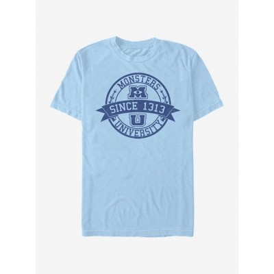 Disney Pixar Monsters University Cotton T-Shirt for Men - Blue