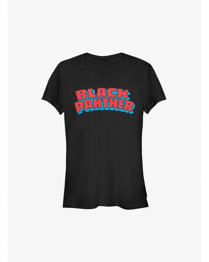 Marvel Black Panther Logo Girls T-Shirt $6.97 T-Shirts