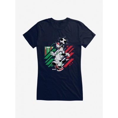 Looney Tunes Girls T-Shirt with Sylvester Football Design