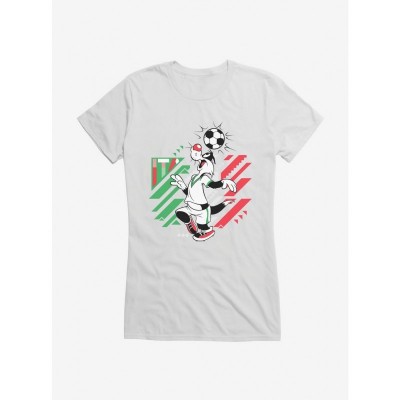 Looney Tunes Girls T-Shirt with Sylvester Football Design