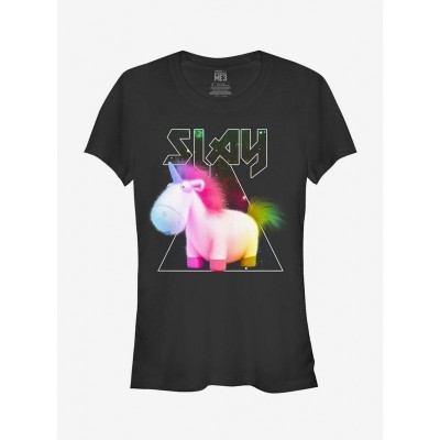 Despicable Me Black Metal Rock Unicorn Shirt for Girls