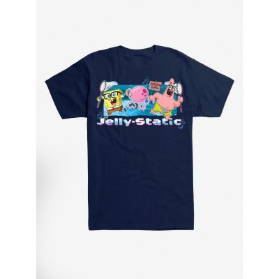 SpongeBob SquarePants Jelly T-Shirt - Unisex Blue 100% Cotton