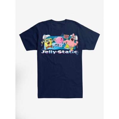 SpongeBob SquarePants Jelly T-Shirt - Unisex Blue 100% Cotton