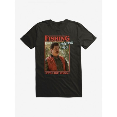 Parks and Rec Fishing Yoga-Inspired Unisex T-Shirt