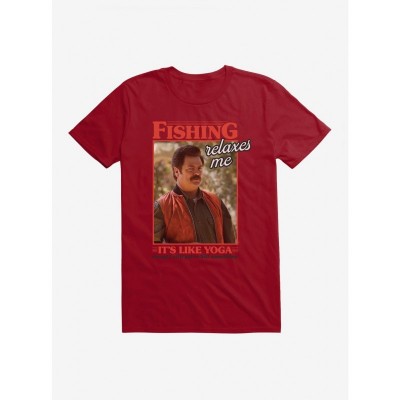 Parks and Rec Fishing Yoga-Inspired Unisex T-Shirt