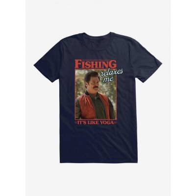 Parks and Rec Fishing Yoga-Inspired Unisex T-Shirt