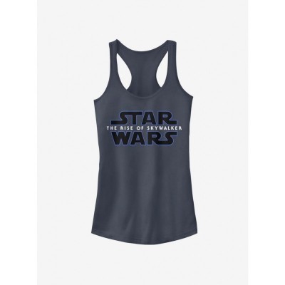 Star Wars: The Rise of Skywalker Logo Cotton Tank for Girls - Blue