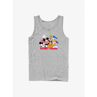 Disney Men's Grey Mickey Mouse Squad Comfortable Tank Top