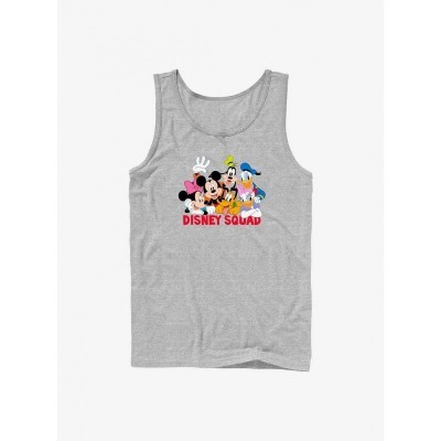 Disney Men's Grey Mickey Mouse Squad Comfortable Tank Top