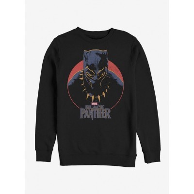 Marvel Black Panther Men's Retro Circle Sweatshirt - Black