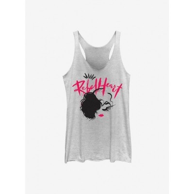 Disney Rebel Heart Cruella Tank for Girls - Exclusive White Design