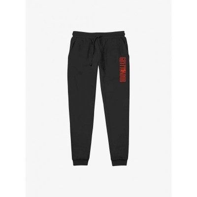 Harry Potter Gryffindor Emblem Jogger Pants - Black Men's Size