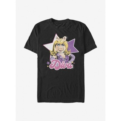 Disney Muppets Diva Piggy Unisex T-Shirt - Black